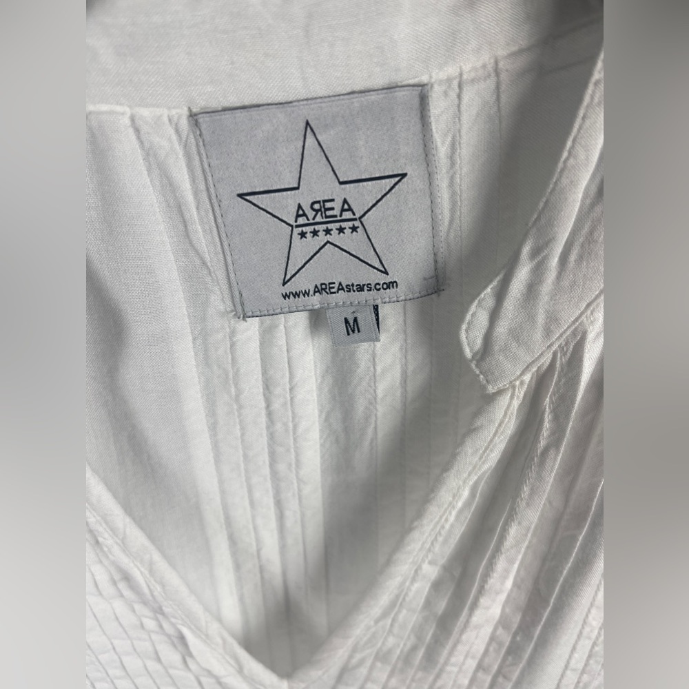 Area Stars Handkerchief Hem White long sleeve Mini Dress Size Medium (8-10) NWT - Picture 8 of 14
